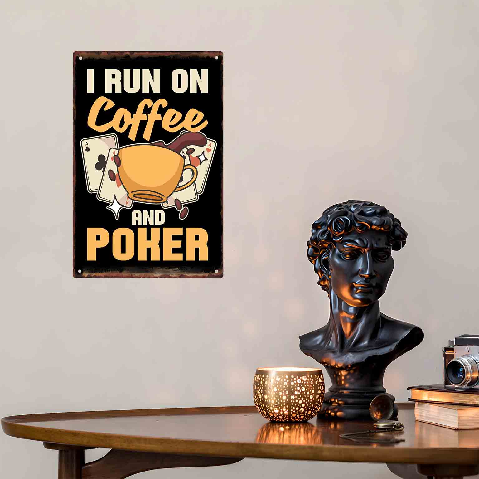Panneau mural en métal 2D plat - Home Bar And Coffee avis et prix