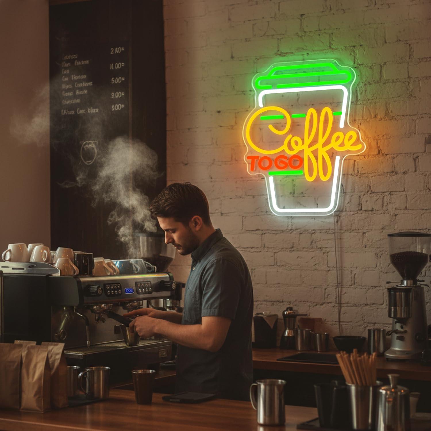 Enseigne néon LED USB à intens - Home Bar And Coffee avis et prix