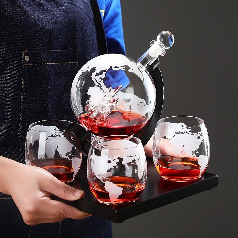 Ensemble de carafe à vin décor - Home Bar Stand avis et prix