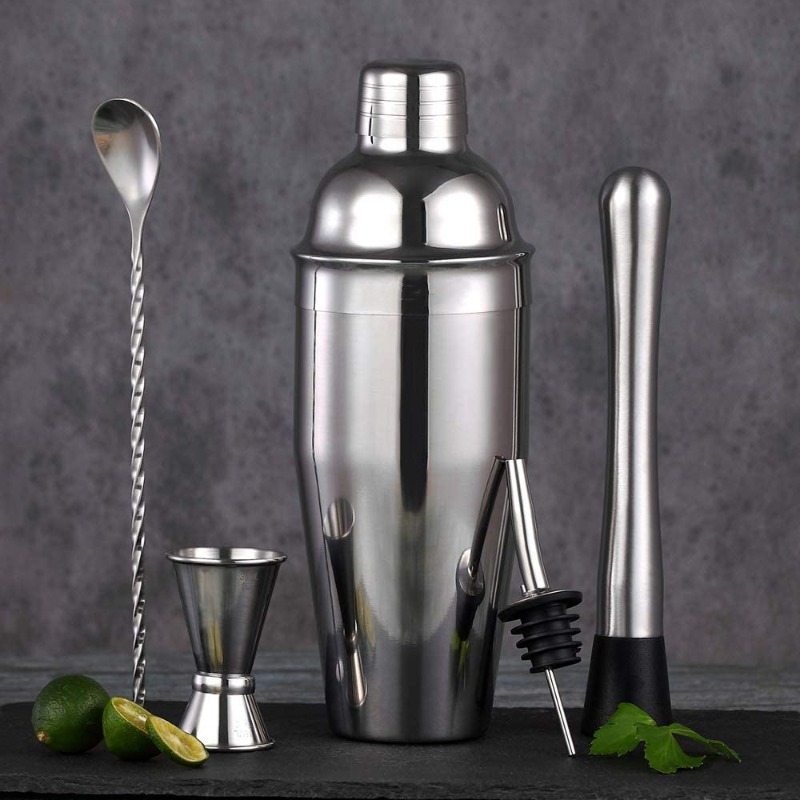 Kit de Barman 5 Pièces en Acie - Boston Shaker Set avis et prix